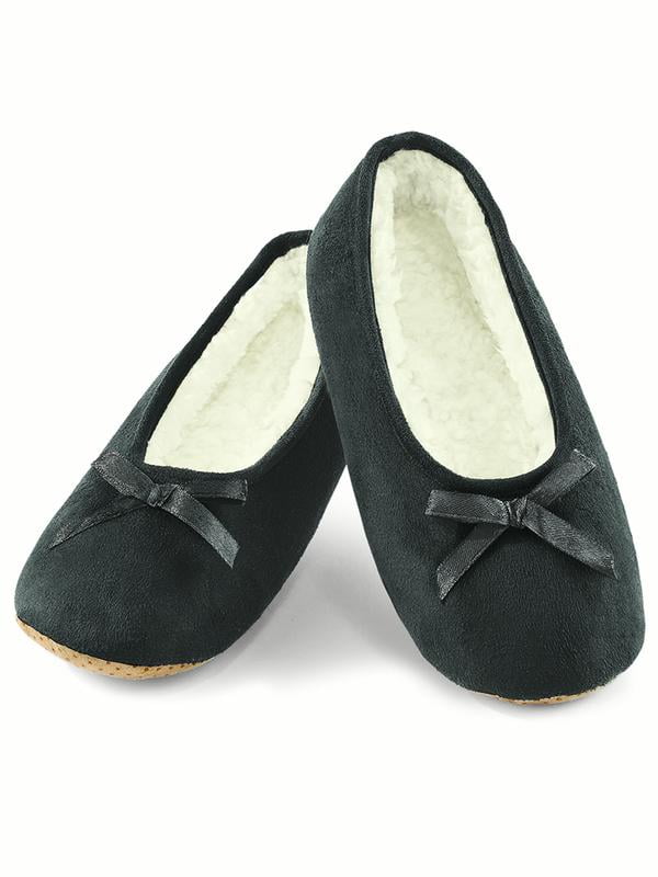 fuzzy ballerina slippers