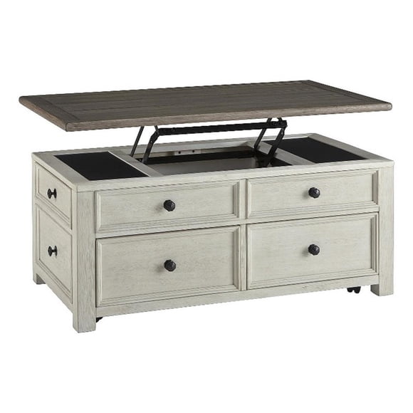Ashley Furniture Bolanburg Table Cocktail à Plateau Relevable en Bois d'Ingénierie Bicolore