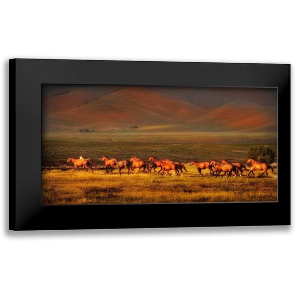 Dearing, Lisa 14x9 Black Modern Framed Museum Art Print Titled - Montana Dreaming