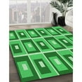 thumbnail image 2 of Ahgly Company Indoor Square Patterned Green Area Rugs, 4' Square, 2 of 6