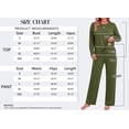 thumbnail image 6 of MOSHU 2 Piece Lounge Sets for Women Side Slit Pajamas Sets Loose Long Sleeve Tops and Wide Leg Pants Casual Outfits, 6 of 12