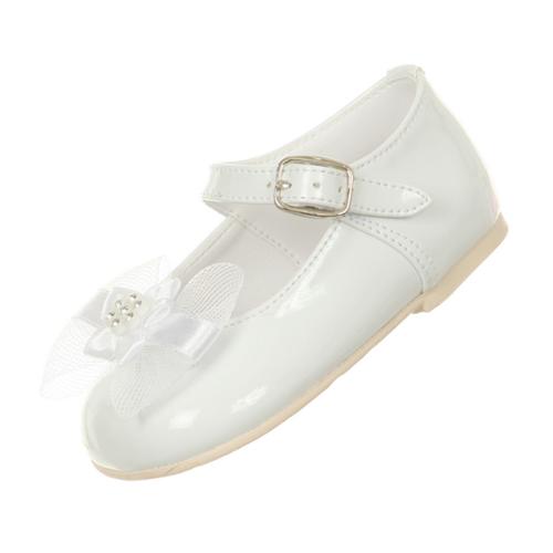 kids white patent shoes