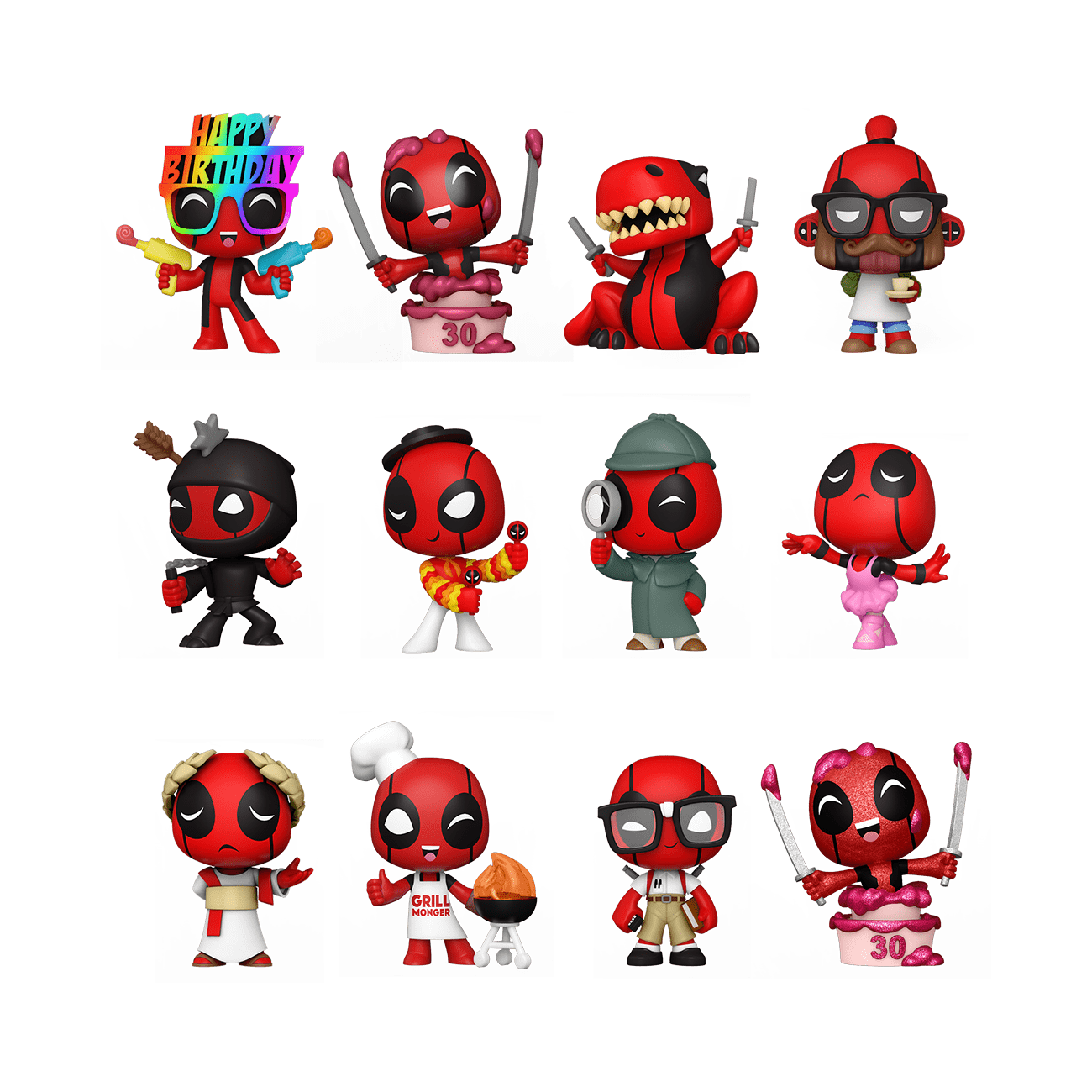 Choose The Ones You Need FUNKO Mystery Minis DEADPOOL NERDY 30 YEARS 