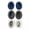 Black, variant on Bose QuietComfort QC25 QC 35 QC35 I II QC45 Replacement Ear Pad Cushions Muffs OEM - Parts - Silver
