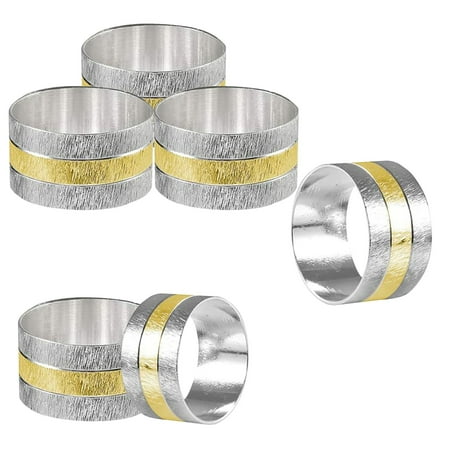 

Luiyenes For Party Festivals Rings Napkin Metal Dinners Weddings Buckle 6PC Kitchen，Dining & Bar