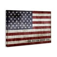 thumbnail image 3 of Stupell Industries One Nation Under God Flag Quotes and Sayings Painting Wrapped Canvas Canvas Art Print Wall Art, 45 x 30, 3 of 7