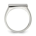 thumbnail image 6 of 925 Sterling Silver 19x16mm Closed Back Signet Ring Size 10, 6 of 7