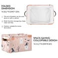 thumbnail image 2 of Yayeee Canvas Storage Basket with Handles for Shelves Fabric Bins Closet Organizer, Cute Cartoon Halloween, 2 of 8