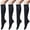 A-Black, variant on Loritta 4 Pairs Womens Knee High Socks, Casual Solid Knit Knee Thigh High Stockings, Black