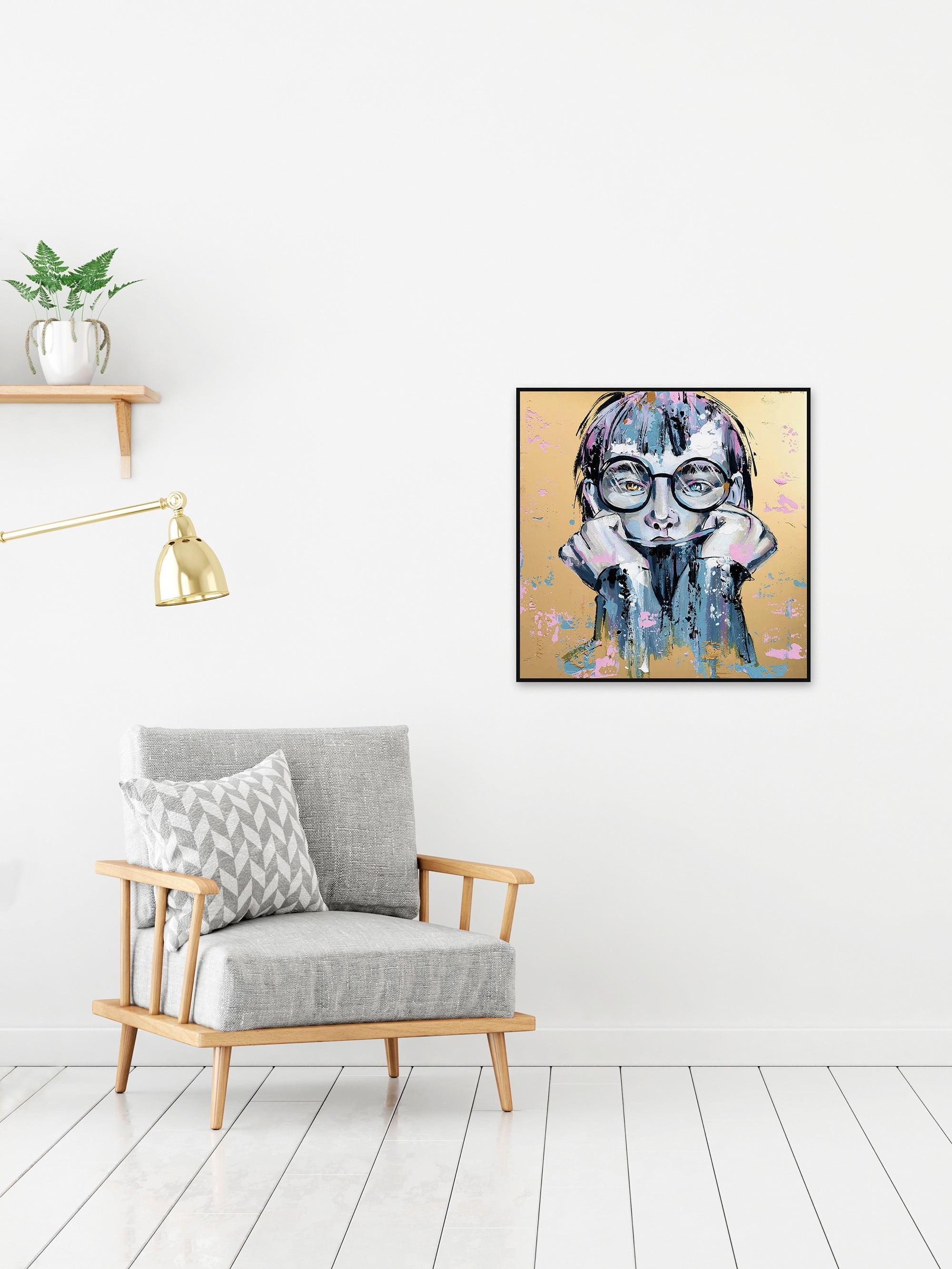 Not Your Typical Girl Floater Framed Painting Print on Canvas