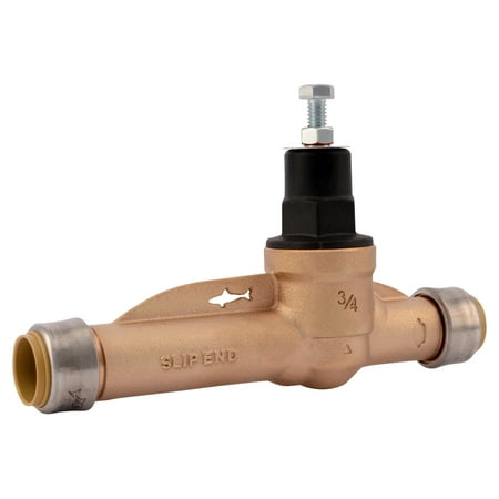 Shark Bite 24429-0045 3/4" Bronze EB45 Direct With Slip Feature Pressure Regulating Valve