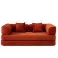 thumbnail image 5 of Floor Couch,Compressed Sofa,Convertible Floor Sofa Bed with Convertible Blanket Pillow,Enhanced frame stability,Comfy Couch Lounge Sleeper Bed,for Living Room Bedroom., 5 of 5