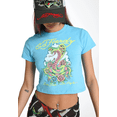 thumbnail image 5 of Nueva camiseta Y2K con estampado de animales de hip-hop punk estadounidense, ropa de mujer de manga corta, ropa de calle informal gótica Harajuku, 5 of 5