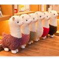 thumbnail image 2 of Peluche de alpaca de 25 cm, nuevo, 6 colores, bonito animal, muñeco de peluche de algodón suave, decoración para el hogar y la oficina, regalo de cumpleaños y Navidad para niñas, 2 of 5