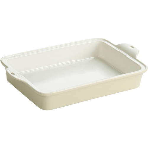 Lodge 9" x 13" Oyster White Stoneware Baking Dish, STW13RCT13