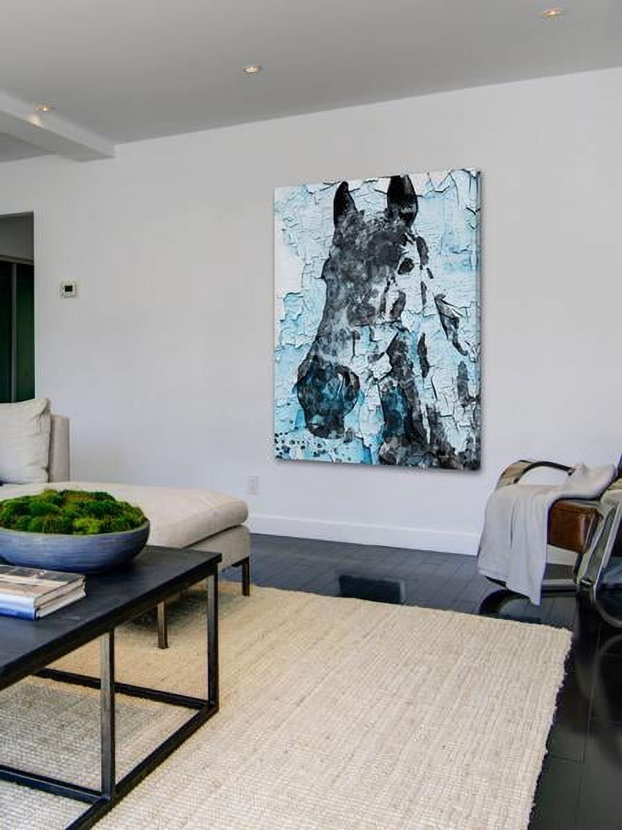 "Night Song Horse" Painting Print on Wrapped Canvas