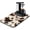 Black and, variant on Black and White Cow Coffee Mat - Non-Slip Countertop Protector for Coffee Machines, Farmhouse Aesthetic