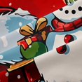 thumbnail image 4 of Manfei Kawaii Santa Claus Snowman Shower Curtain 72Wx78L,Happy New Year Bath Curtain, 4 of 6