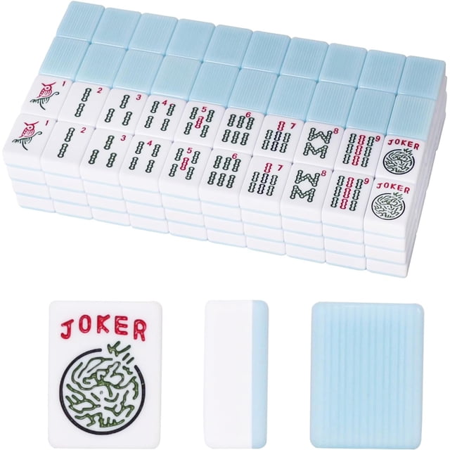 1.2”American Mahjong Tile Set, 166 Mahjong Game Set with Pink Colour (Tiles Only, No Racks and Other Accessories)