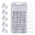 thumbnail image 4 of Nail Extension Set 100pcs Crystal Fake Nails 5pcs Extension Clips Manicure Tools, 4 of 8
