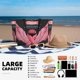 thumbnail image 5 of Disketp Ribbon With Angel Wings Bolsa de Playa de Gran Capacidad, Bolso Impermeable y a Prueba de Arena para Mujer, Ideal para Playa, Piscina y Natación, 5 of 7