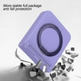 thumbnail image 3 of Allytechgroup Galaxy Z Flip 5 Case Magnetic, Compatible with Magsafe Wireless Charging Ring Holder Shockproof Anti-Scratch Rugged Hard PC Back Cover Phone Case for Samsung Galaxy Z Flip5, Purple, 3 of 7