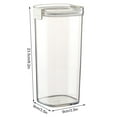 thumbnail image 2 of Organization and Storage Kezqiaxn Sealed Jar Kitchen Transparent Grain Storage Jar Can Be Stacked Double Sealed Grain Jar White, 2 of 3