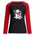 thumbnail image 3 of Summer Savings Clearance 2024 Long Sleeve Shirts for Women Womens Christmas Shirts Long Sleeve Casual Pullover Crew Neck Fall Tops Buffalo Plaid Fashion Sweatshirts Xmas Tee Blusas de Mujer Elegantes, 3 of 5