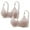 Gray, variant on 2PC Bras for Women No Steel Ring Gathering Breathable Adjustable Strap Breathable Full Coverage Bras Beige 36/80