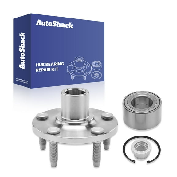 AutoShack Front Wheel Bearing Hub Repair Kit without ABS Driver or Passenger Side Replacement for 2007-2010 Ford Edge 2007-2010 Lincoln MKX 3.5L V6 AWD FWD 5-Lug HB618519