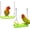 A+B, variant on Hanging Swing Toy for Bird Cage, Cute Caterpillar Shape Swing Toys for Parrots Fun Platform Perch for Lovebird Budgie Conure Cockatiel, Cage Decoration