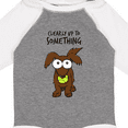 thumbnail image 4 of Inktastic Clearly Up To Something-long haired dachshund Boys or Girls Long Sleeve Baby Bodysuit, 4 of 5