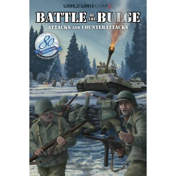 World War II Comix Battle of the Bulge: Attacks and Counterattacks, (Paperback)