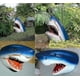 thumbnail image 2 of Great White Shark Garden Art Statue, 22x14cm Unique Great White Shark Head Sculpture, Resin 3d Jaws Figurine Ocean Art, 2 of 5