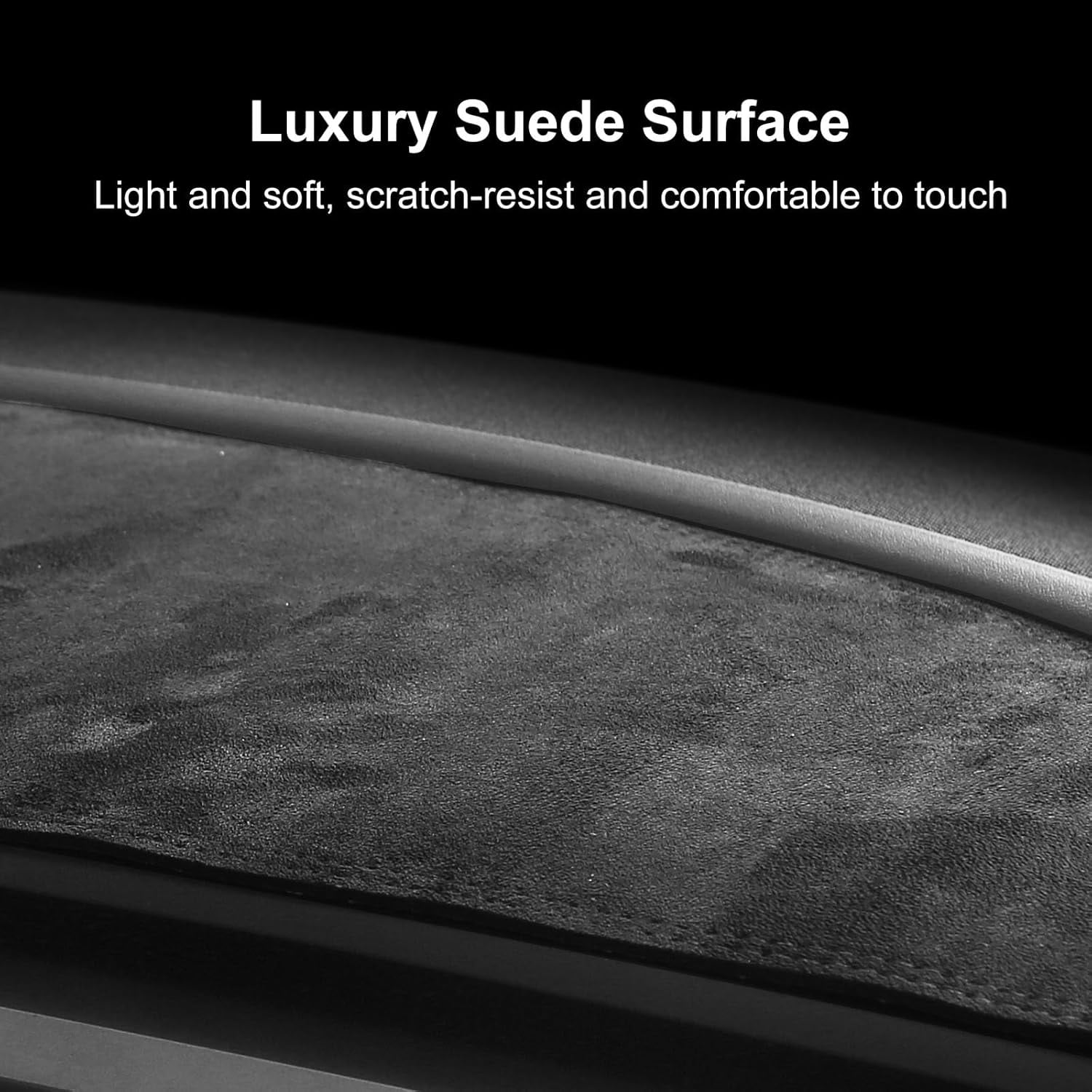 Dashboard Cover for Tesla Model 3/Y Alcantara Dash Cover Mat Compatible with for Tesla Model Y Model 3 2016-2023 Dashboard Pad Protective Interior Covers Accessories