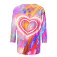thumbnail image 5 of QTOCIO 3/4 Hauts à Manches pour Femmes, Hauts d'Été à Manches 3/4 pour Femmes, T-Shirts de Mode Décontractés Col Rond Manches 3/4 T-Shirt Ample Blouses pour Dames, 5 of 5
