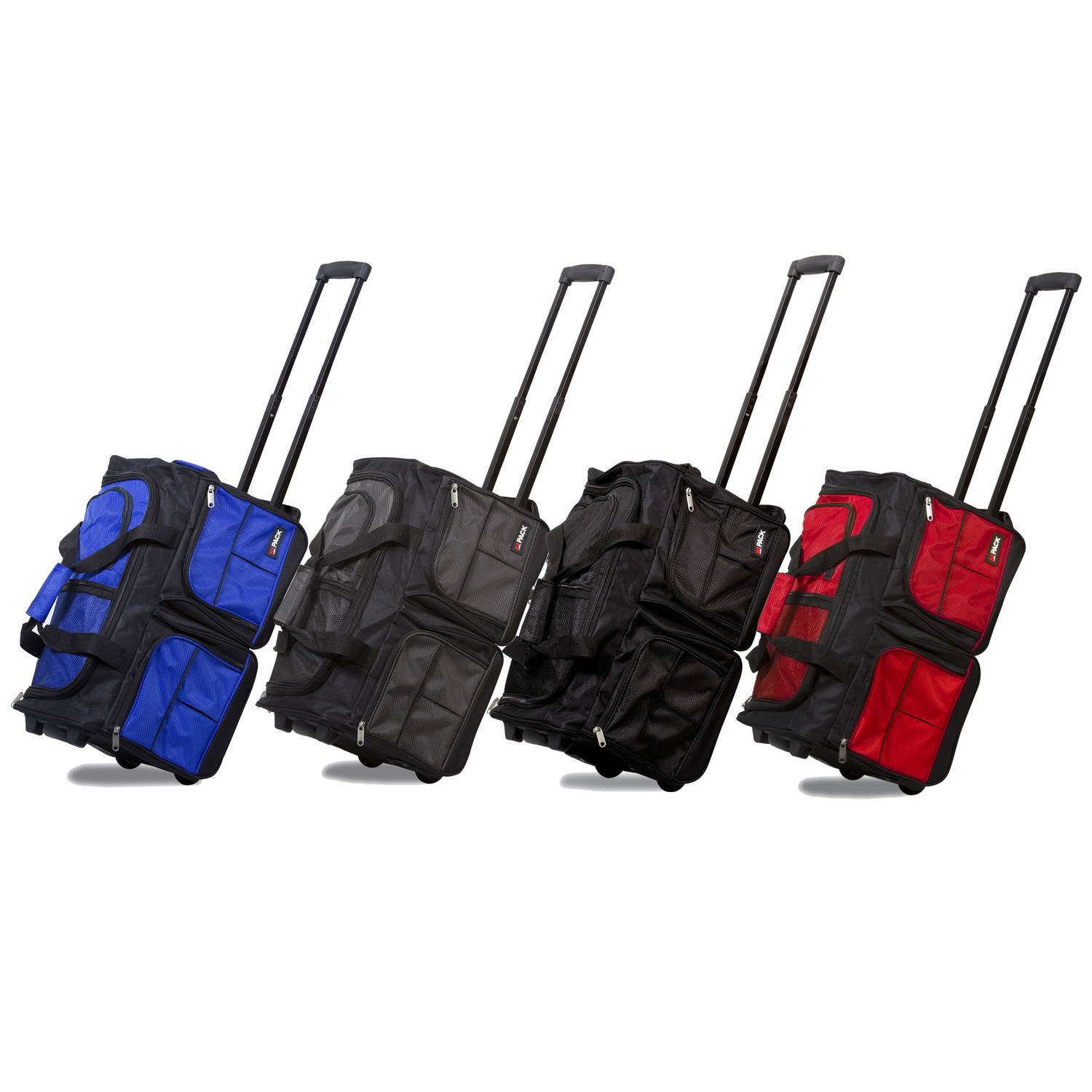 Rolling Duffel Bag Heavy Duty - Travel Duffle Bag with Wheels - Black - 28" x 15" x 14"