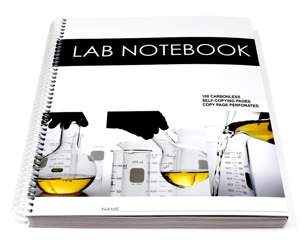 Lab Notebook Spiral Bound 100 Carbonless Pages (Copy Page Perforated