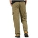 thumbnail image 4 of Pantalones cargo de longitud completa para hombre, deportivos, informales, con bolsillo, cordón y cremallera, color liso, cintura elástica, 4 of 8