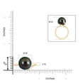 thumbnail image 4 of ANGARA Tahitian Cultured Pearl Ring with Spiral Metal Loop in 14K Yellow Gold for Women | June Birthstone, Birthday, Anniversary, Jewelry Gift for Women | Pearl Ring, 4 of 5