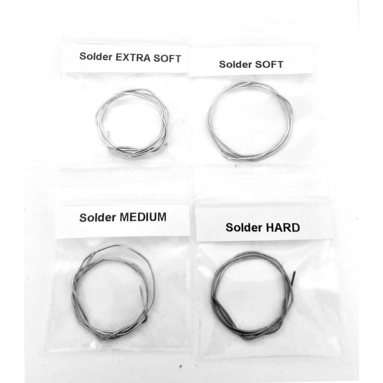 JTS Silver Solder 4sheets Assortment Jewelry Soldering X-Soft Soft Medium Hard 20Dwt, Women's