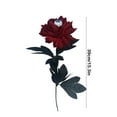 thumbnail image 2 of YIMWNYI Artificial Black Rose with Eyeball Center, Fall Decorations, Halloween Floral Arrangements, Gothic Style, Unique Silk Flower for Haunted House and Themed Decor, 2 of 6