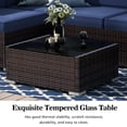 thumbnail image 6 of Sunny Hill 8 Piece 44" Propane Gas Fire Pit Table, Outdoor Sectional Conversation Set with Coffee Table, 6 of 7