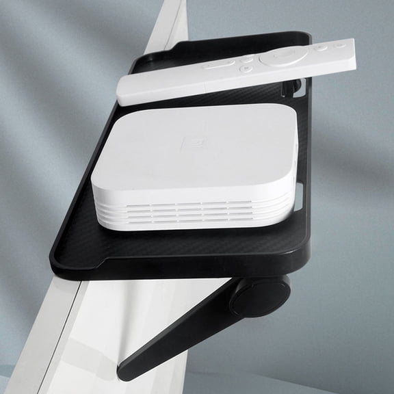 ELAYARD Riser Shelf Black ABS Non-Slip for Flat Screens and Desktops