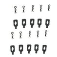 thumbnail image 1 of 10Pcs Lightweight Sturdy Durable RC Body Clips For Axial 1/24 SCX24 AXI206000 RC Car, Advanced Iron And Plastic Material, And Unique Handle Design, 1 of 8