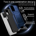 thumbnail image 6 of SaniMore for Motorola Moto G Power 5G Stand Case, Slide Camera Cover 360 Degree Rotating Kickstand Magnetic Car Mount Hybird Tri-layer Rugged Shell Military-grade Shockproof Anti-drop Cover, Navyblue, 6 of 10