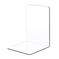 thumbnail image 1 of Thickened Transparent Acrylic Bookshelf Bookstand L Shaped Bookend Bookholder Fixed Desk Storage Device, 1 of 4