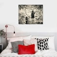 thumbnail image 4 of Nawypu Graffiti Wall Art Behind the Curtain Poster Banksy Canvas Wall Art Banksy Wall Art Banksy Art Colorful Wall Art Pop Art Wall Decor Graffiti Wall Decor for Living Room Bedroom Decor, 4 of 4