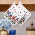 thumbnail image 2 of Independence Day Pot Holders for Kitchen Heatproof Potholder, 5 Pack 4th of July Red Blue Stars Patriotic Hot Pads Multipurpose Oven Pads Cloth Potholders Trivet for Cooking Baking, 2 of 8