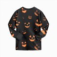 thumbnail image 4 of Futezty Girls Boys Halloween Pajamas Pumpkin Print Pjs Kids Ghost Sleepwear Clothes Sets Cute Graphic Holiday Sleepwear 2T-9T, 4 of 7